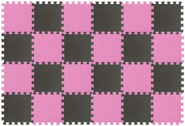 Rialto Baby Hrací podložka puzzle Pink Gray 180x120cm