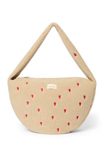 Studio Noos Teddy Cross Body Bag Kabelka Ecru Hearts