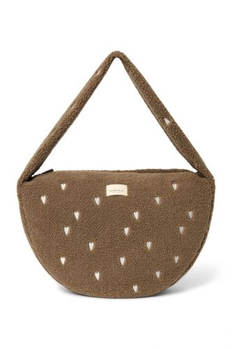 Studio Noos Teddy Cross Body Bag Kabelka Brown Hearts