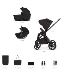 Kočárek Venicci Claro 2 Noir + autosedačka Venicci Tiago