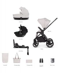 Kočárek Venicci Claro 2 Vanilla + autosedačka Venicci Tiago + Isofix báse 360° Tiago