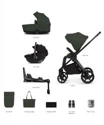Kočárek Venicci Claro 2 Forest + autosedačka Venicci Tiago + Isofix báse 360° Tiago
