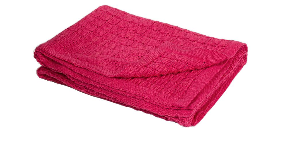 Pletená deka Rialto Baby Barva: malinová