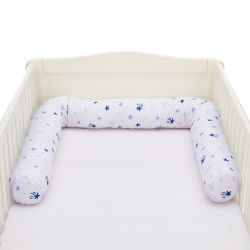 Fillikid Mantinel válec do postýlky Jersey stars white/blue 190 cm
