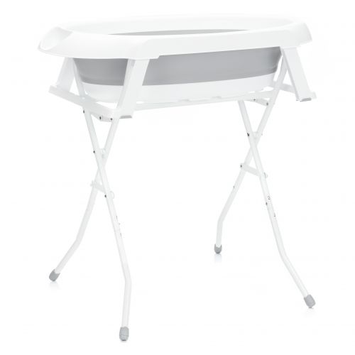 Fillikid Skládací dětská vanička grey-white + stojan na vaničku