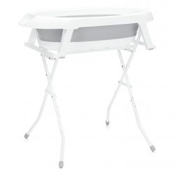 Fillikid Skládací dětská vanička grey-white + stojan na vaničku