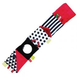 MOMS CARE Senzorické leporelo červené