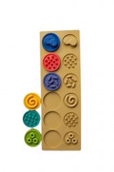 MOMS CARE Senzorické puzzle XL kolečka