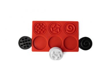 MOMS CARE Senzorické puzzle kontrastní kolečka