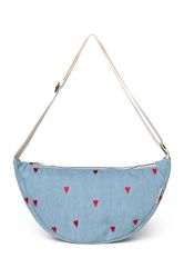 Studio Noos Denim Adult Fanny Kabelka Blue Hearts
