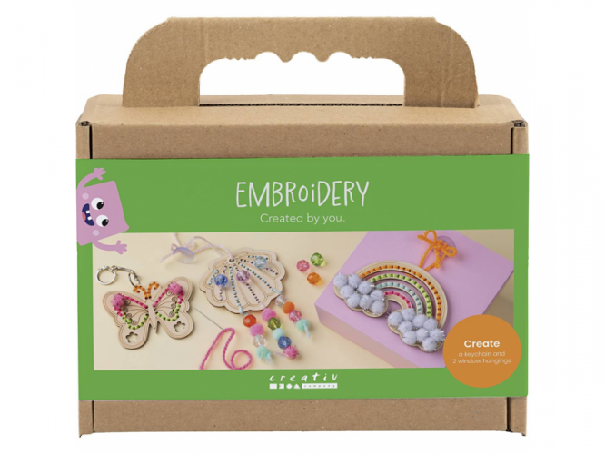 Kreativní sada Vyšívání dřevěných dekorací