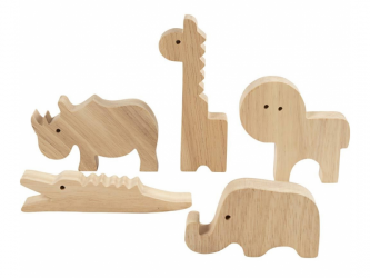 Kreativní sada Safari zvířata dřevěná