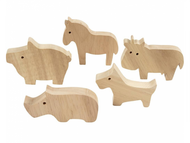 Kreativní sada Zvířata z farmy dřevěná
