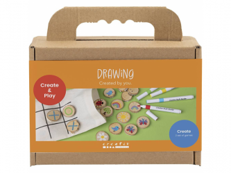 Kreativní sada Pexeso a piškvorky dřevěné