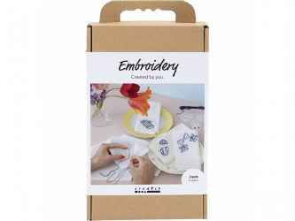 Creativ Company Kreativní sada Vyšívání textilních ubrousků