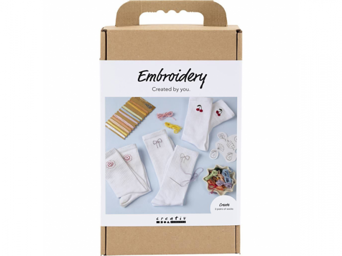 Creativ Company Kreativní sada Vyšívání ponožek
