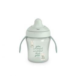 Suavinex Nerozlitný hrníček WONDERLAND NEW 200 ml zelený