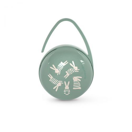 Suavinex DUO Krabička na šidítka WONDERLAND NEW zelený králík