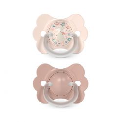 Suavinex Dudlík SX PRO fyziologický 2 ks WONDERLAND NEW 0/6m růžový králík + růžový