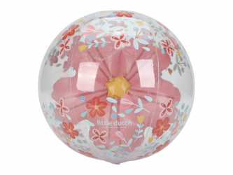 Little Dutch Nafukovací míč 3D Pink Flowers