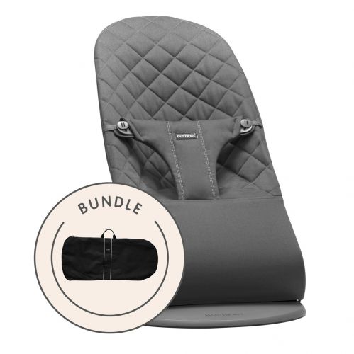 BabyBjörn Lehátko Balance Bliss Woven Anthracite + transportní taška