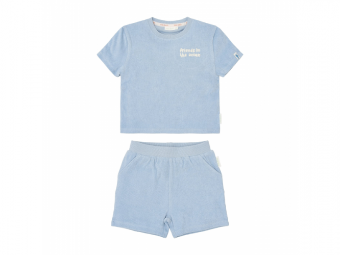 Little Dutch Tričko a kraťasy Ocean World Blue vel. 86/92