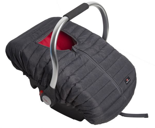 BabyDan Zimní Prošívaný kryt autosedačky 0+, šedý