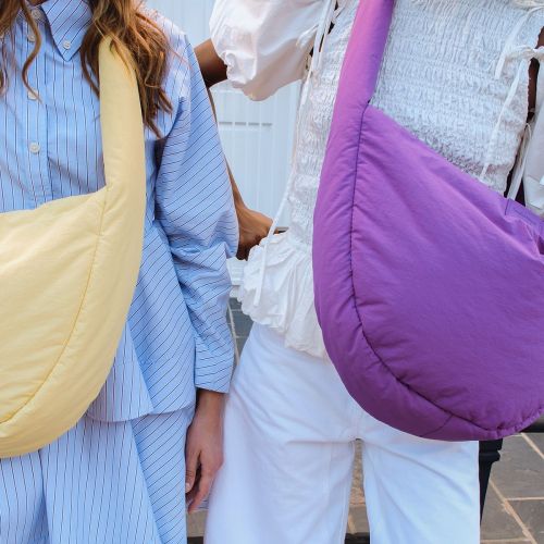 Studio Noos Puffy Cross Body Bag Kabelka Textured Purple