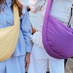 Studio Noos Puffy Cross Body Bag Kabelka Textured Purple