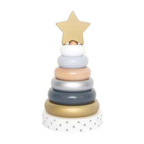 JABADABADO Skládací pyramida stříbrná