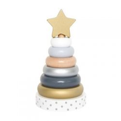 JABADABADO Skládací pyramida stříbrná