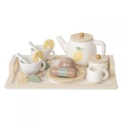 JABADABADO Dřevěná čajová souprava citrónová