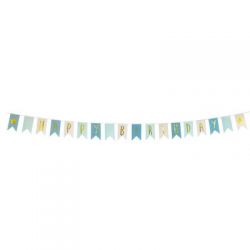 JABADABADO Banner Happy Birthday Modrý