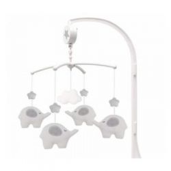 JABADABADO Hudební kolotoč slon šedý