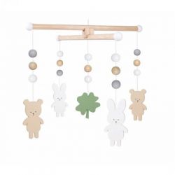 JABADABADO Dřevěný kolotoč Medvídek/Zajíček