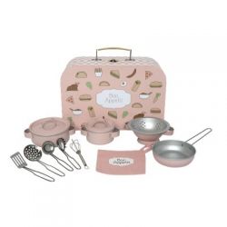 JABADABADO Set nádobí v kufříku Růžová