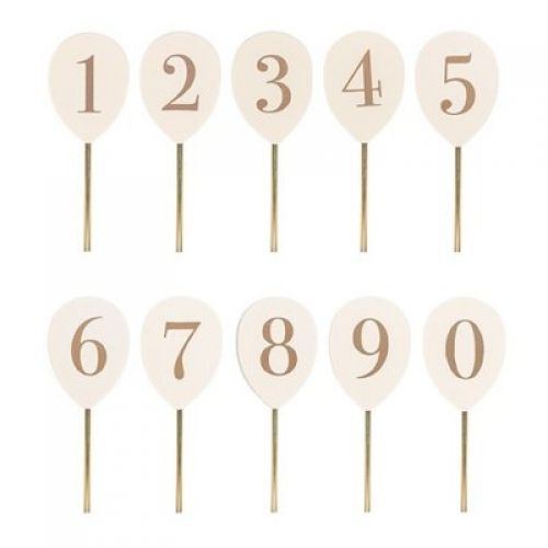 JABADABADO Narozeninové balónky s čísly 0–9