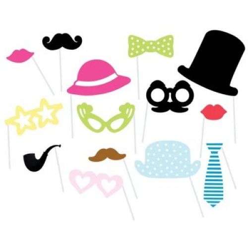 JABADABADO Dětské fotorekvizity na oslavu 14 ks