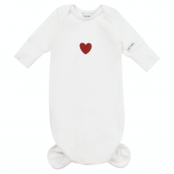 Moniel Novorozenecké body s uzlem White bílá 0-3 měsíce