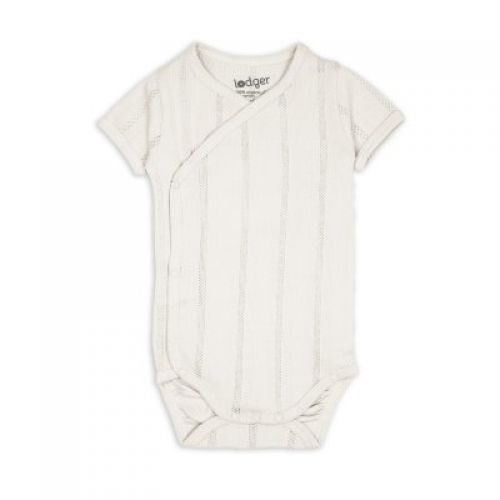 LODGER Body s krátkým rukávem Pointelle Cream vel. 68