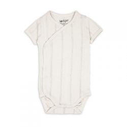 LODGER Body s krátkým rukávem Pointelle Cream vel. 68