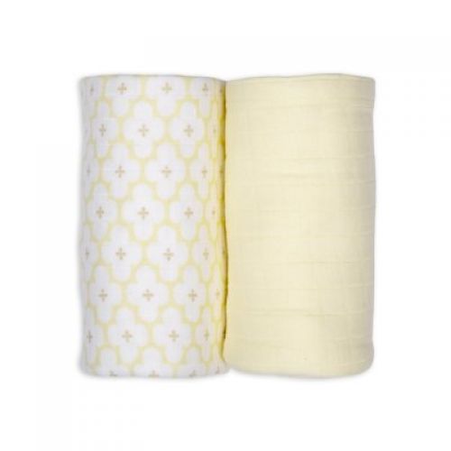 LODGER Swaddler Solid Matcha 2balení 110 x 110 cm Butter