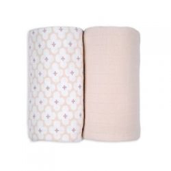 LODGER Swaddler Solid Matcha 2balení 110 x 110 cm Powder