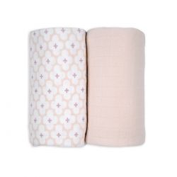 LODGER Swaddler Solid Matcha 2balení 110 x 110 cm Powder