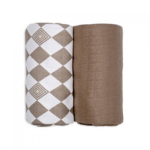 LODGER Swaddler Solid Matcha 2balení 110 x 110 cm Buffalo