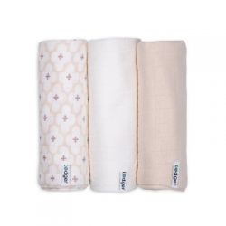 LODGER Swaddler Solid Matcha 3balení 70 x 70 cm Powder