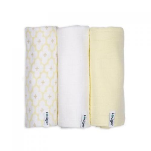 LODGER Swaddler Solid Matcha 3balení 70 x 70 cm Butter