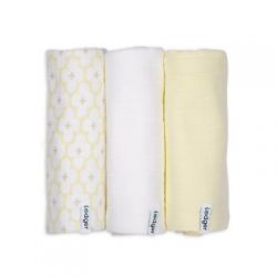 LODGER Swaddler Solid Matcha 3balení 70 x 70 cm Butter