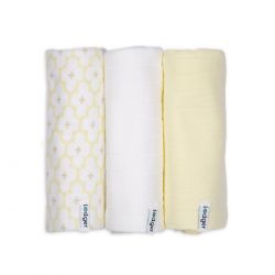 LODGER Swaddler Solid Matcha 3balení 70 x 70 cm Butter
