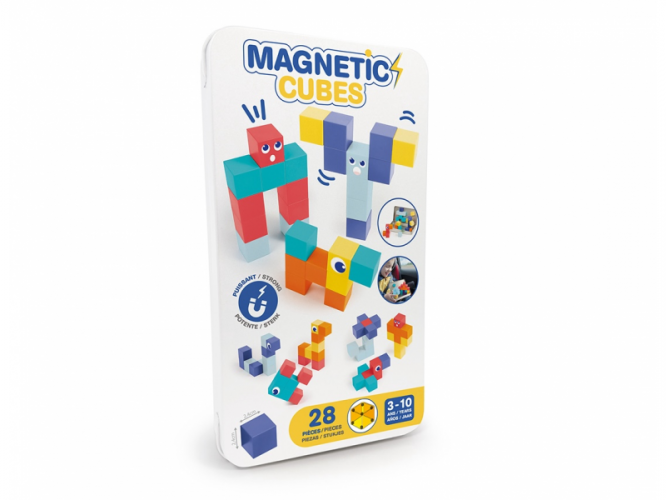 Magnetická stavebnice kostky 28 ks